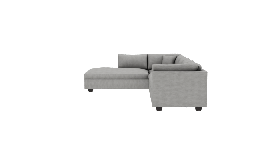 Modern L-Shaped Sofa 3D Model - Professional 3D Model Render 2
