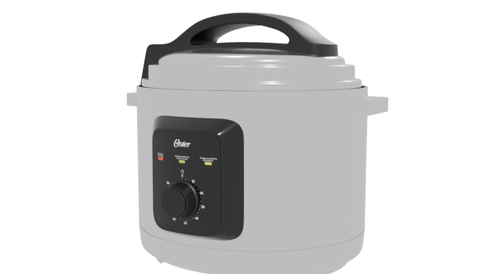 Compact Electric Cooker 3D Model - Professional 3D Model Render 12