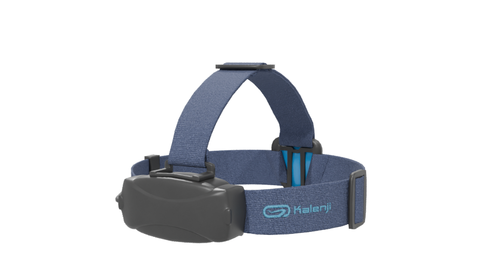 Stylish Blue Fabric Headlamp 3D Model - Professional 3D Model Render 6