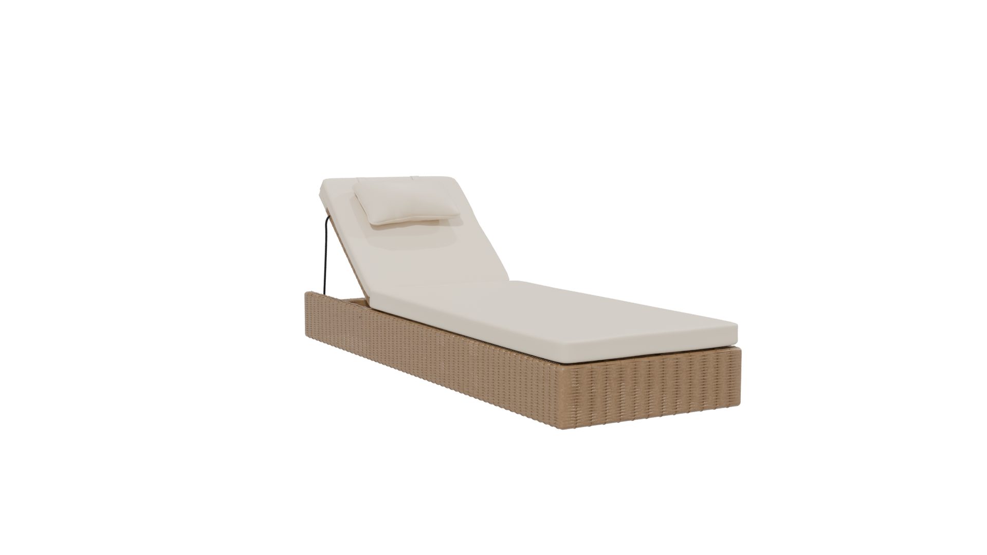 Stylish Outdoor Lounge Bed 3D - Professional 3D Model Render 28