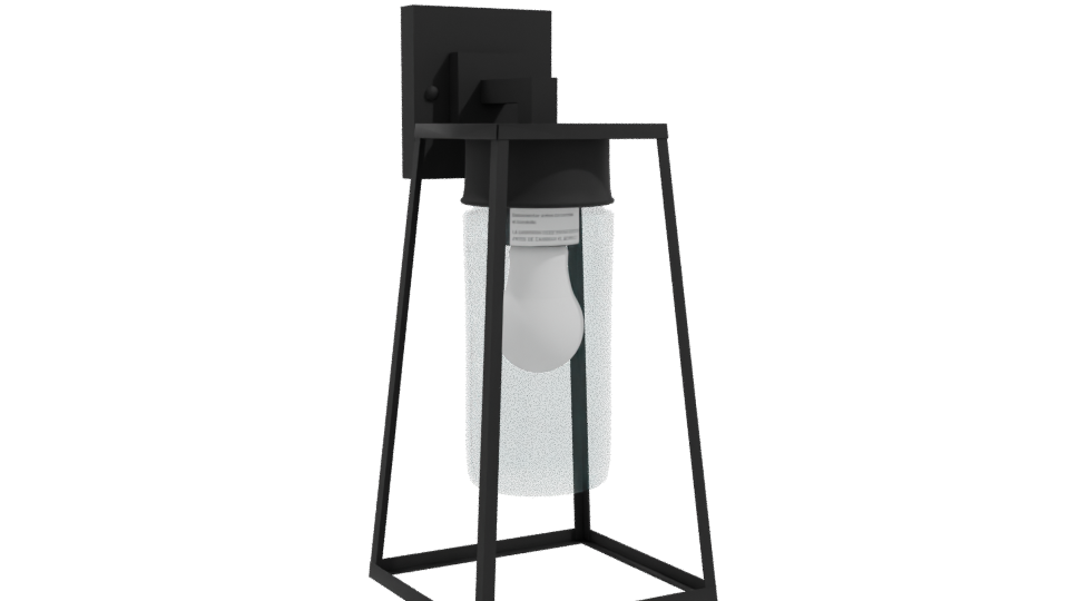 Industrial Glass Lantern Model - Professional 3D Model Render 10
