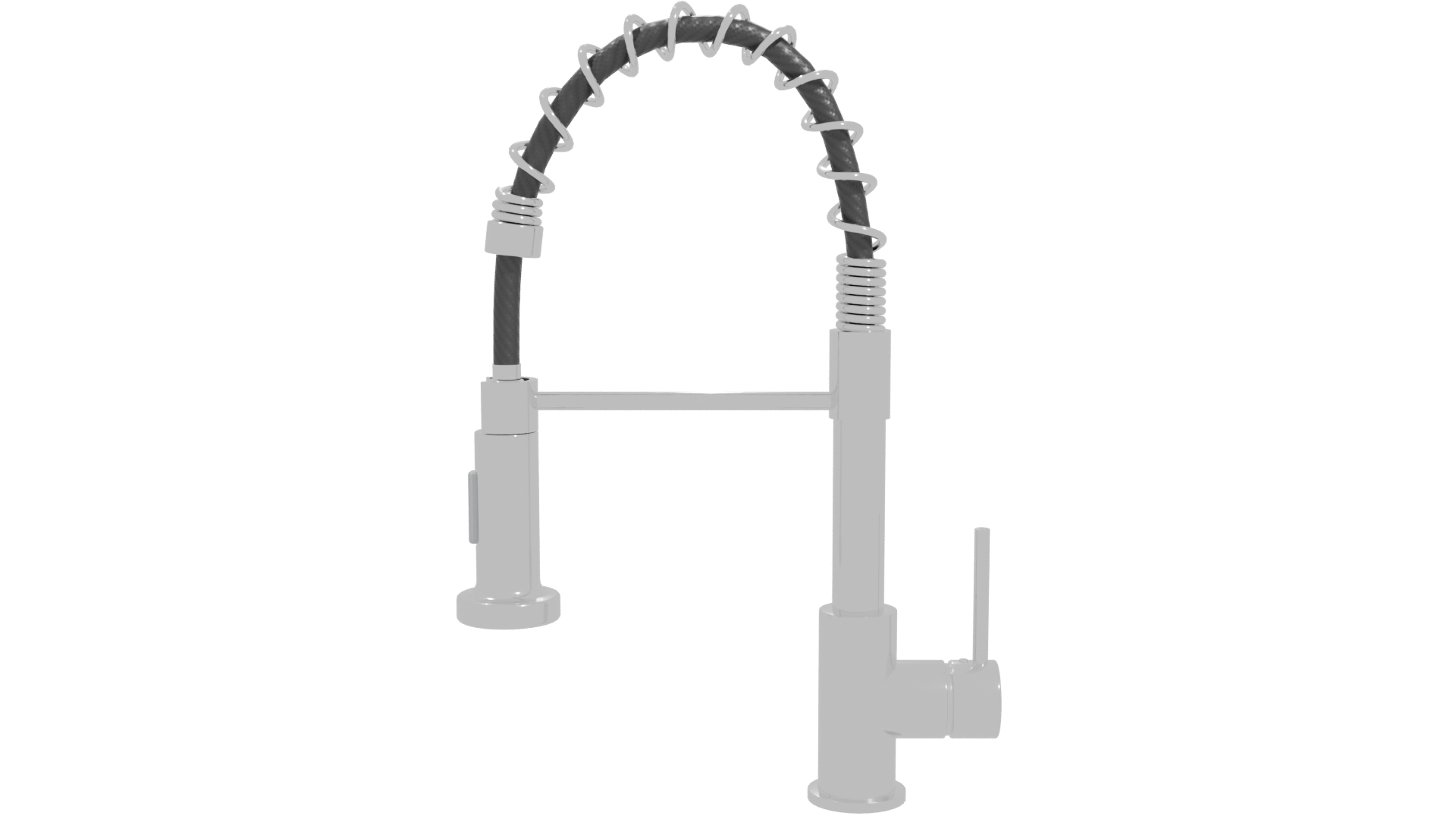 Stylish Modern Kitchen Faucet Model - Professional 3D Model Render 11