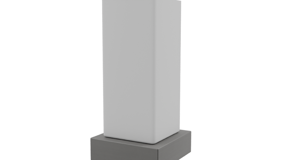 Sleek Minimalist Display Stand 3D - Professional 3D Model Render 9