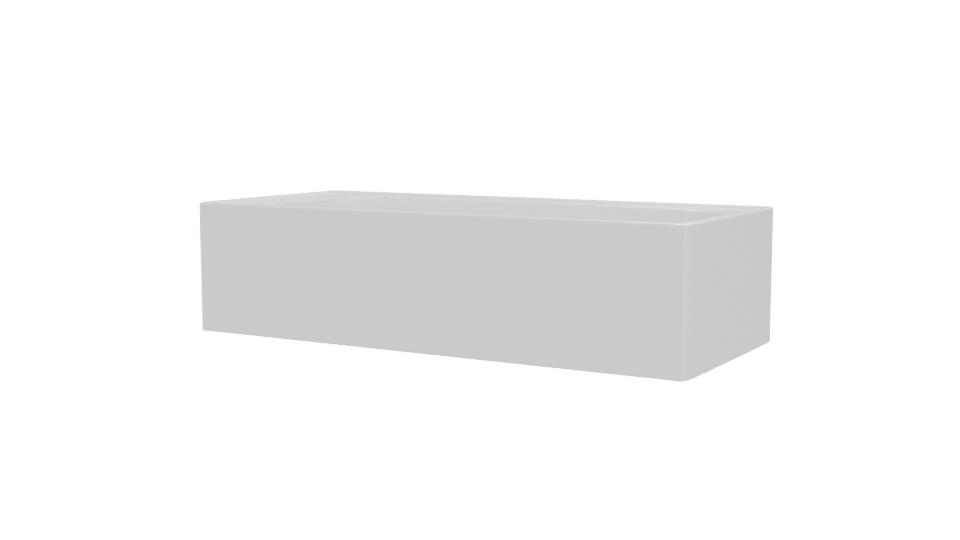 Minimalist Bathtub 3D Model - Professional 3D Model Render 12