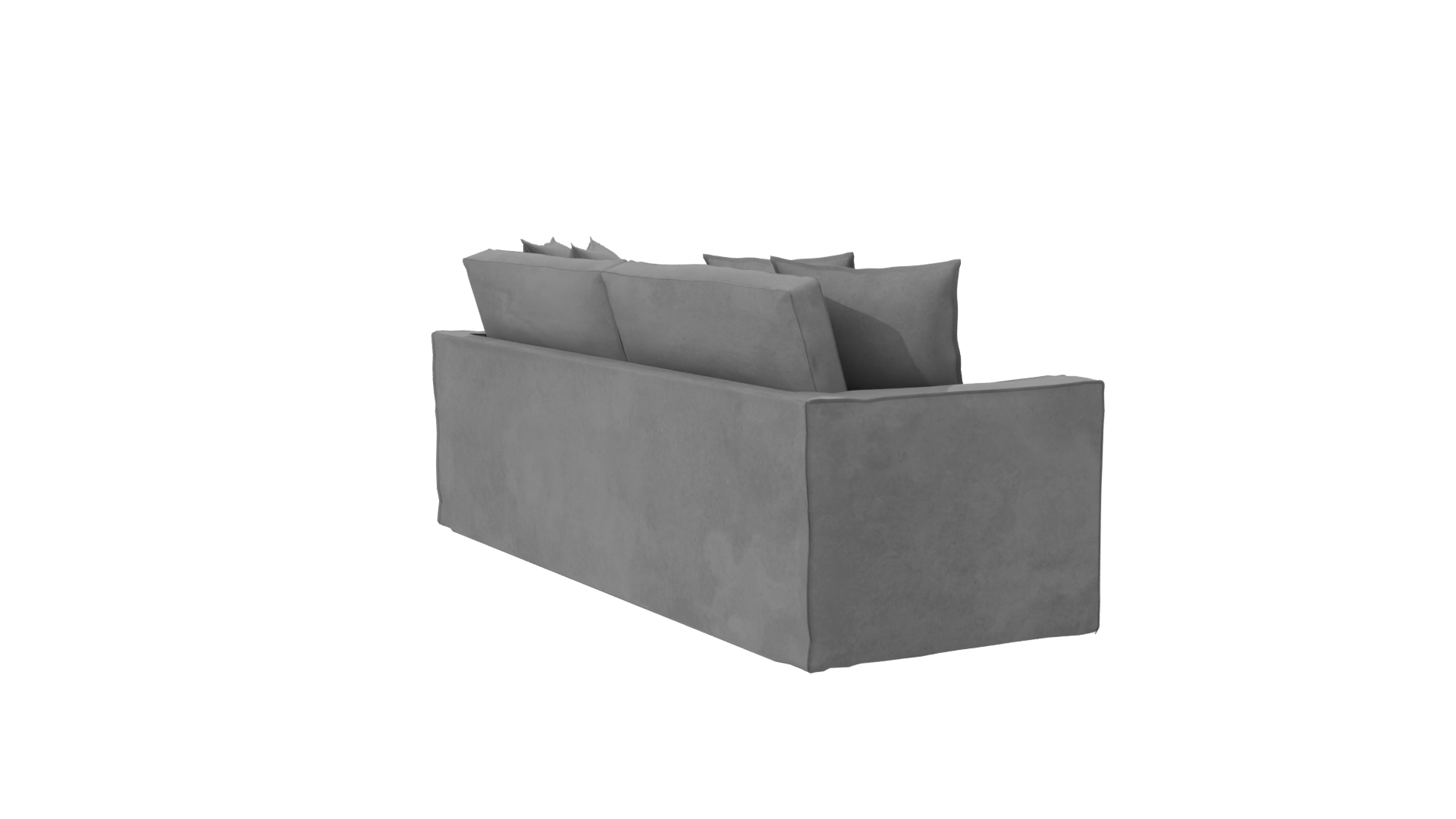 Stylish Modern Fabric Sofa 3D Model - Professional 3D Model Render 7