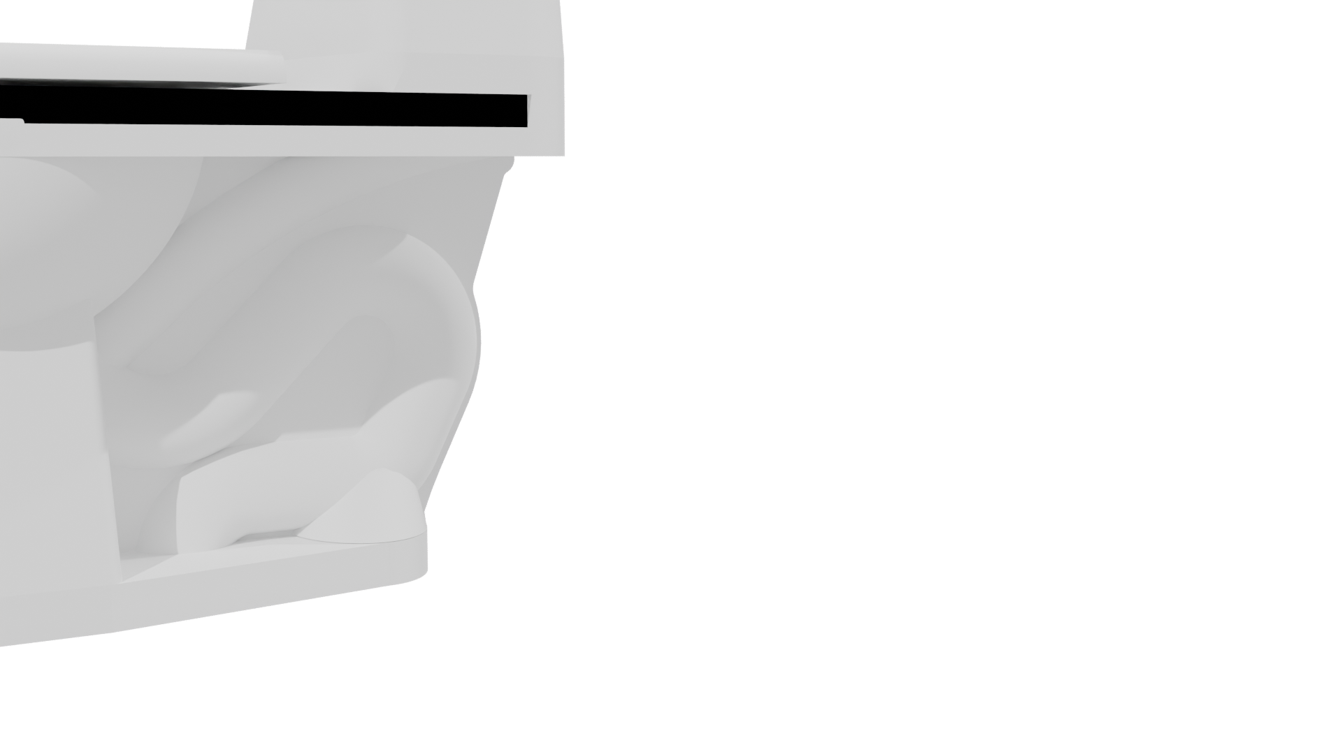 Stylish Modern Toilet 3D Model - Professional 3D Model Render 13