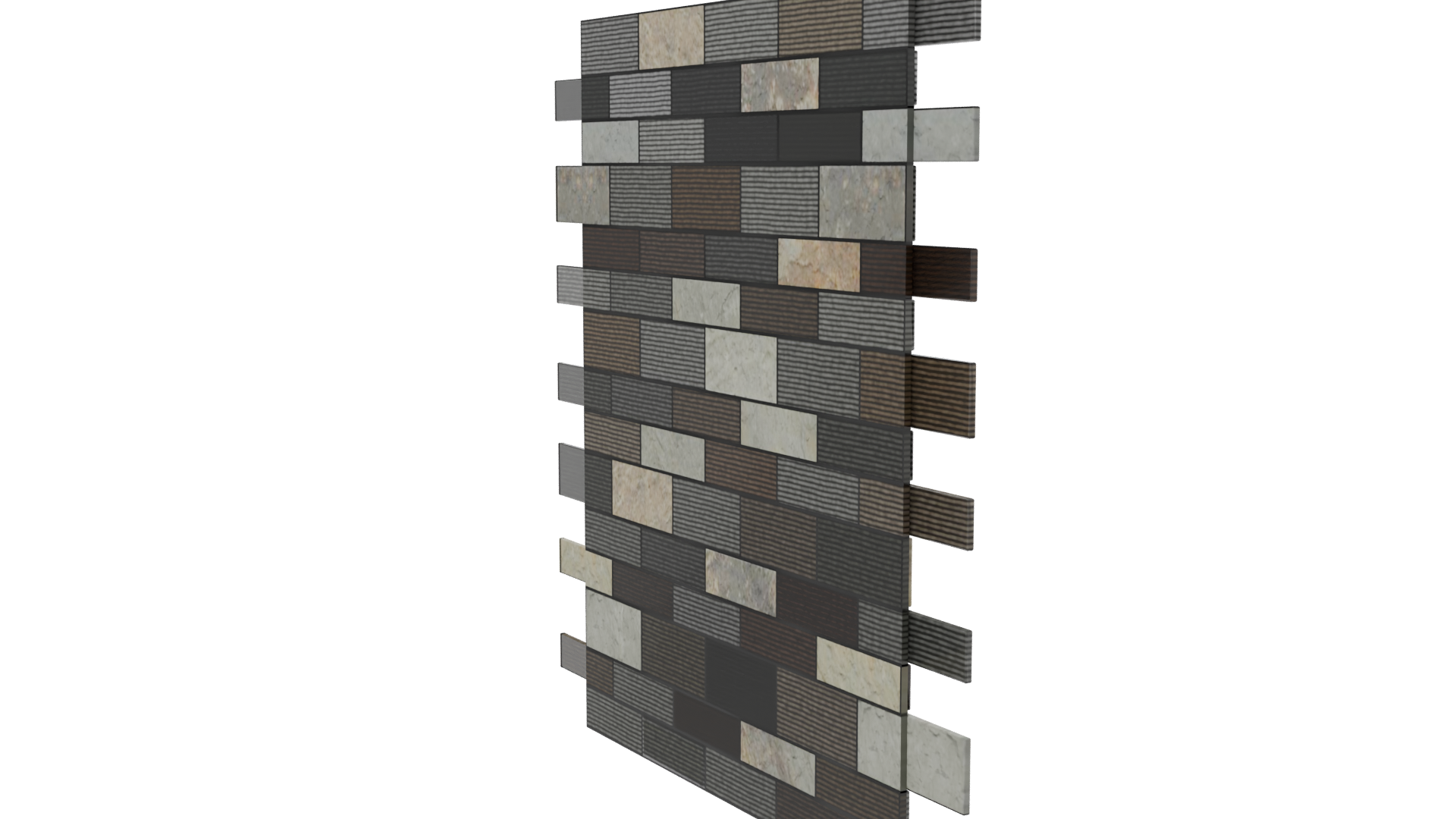 Stylish Mosaic Wall Tile 3D Model - Professional 3D Model Render 7