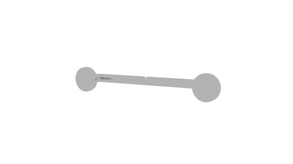 Stylish Metal Grab Bar 3D - Professional 3D Model Render 6