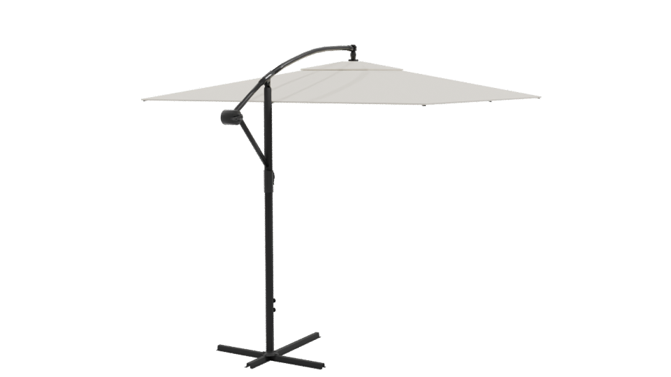 Modern Cantilever Patio Umbrella 3D Model - Professional 3D Model Render 9