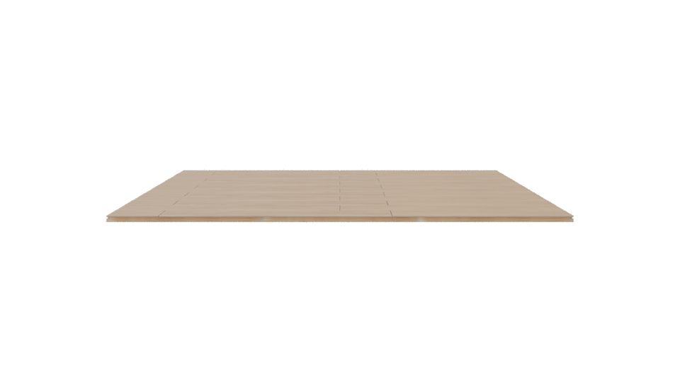 Sleek Wooden Panel Flooring 3D Model - Professional 3D Model Render 5