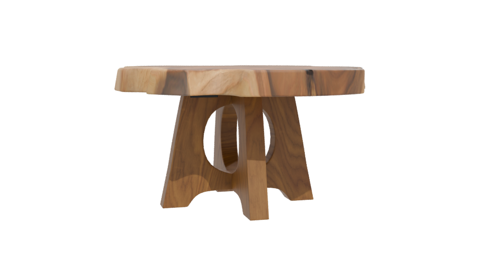 Oya Live Edge Dining Table 3D - Professional 3D Model Render 12