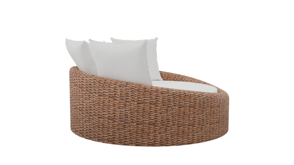 Stylish Outdoor Daybed Model - Professional 3D Model Render 8