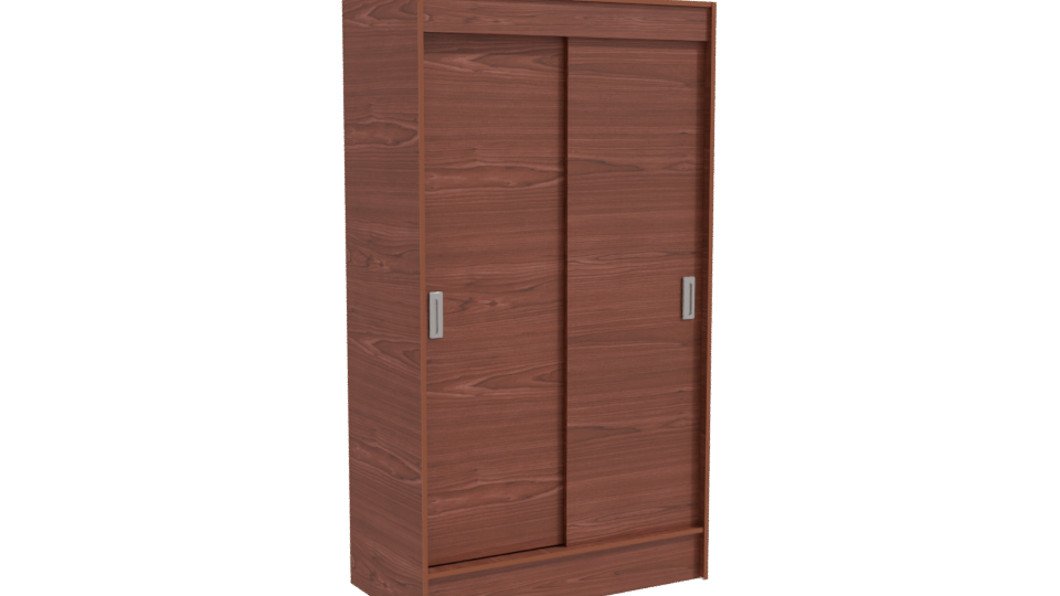 Stylish Wooden Sliding Door Model - Professional 3D Model Render 10
