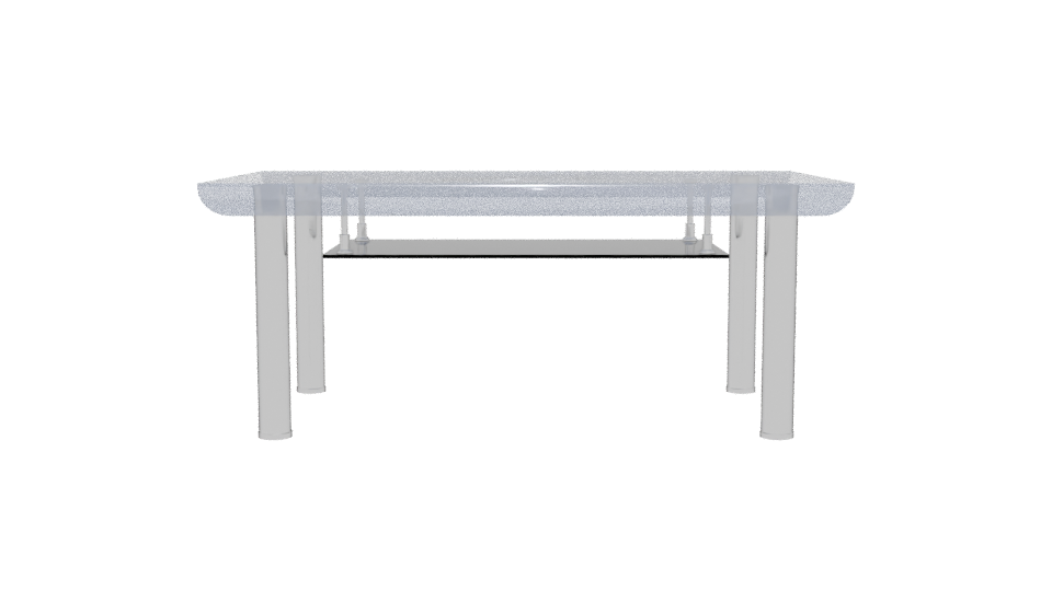 Modern Glass Coffee Table 3D - Professional 3D Model Render 5