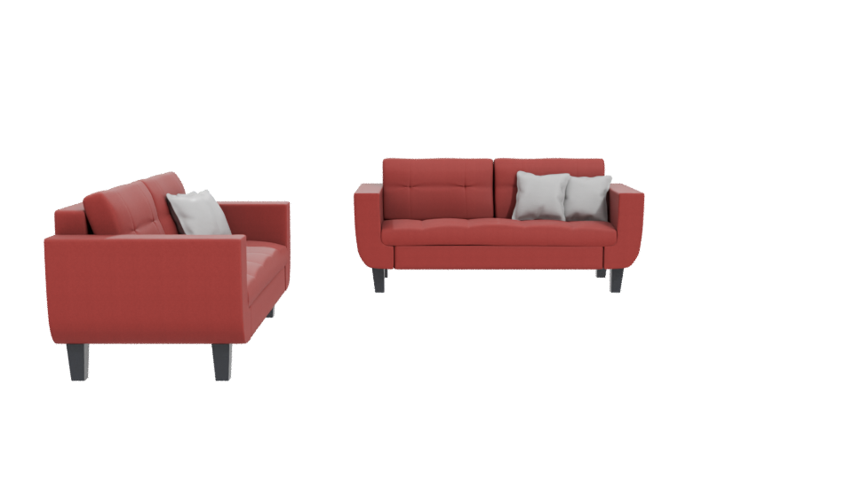 Elegant Modern Sofa Set 3D Model - Professional 3D Model Render 11