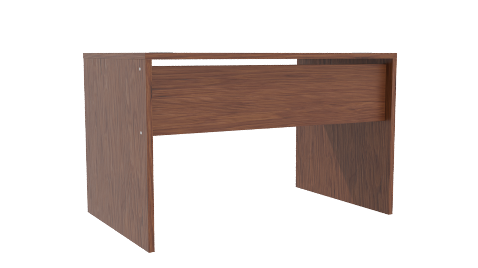 Stylish Wooden Office Table 3D - Professional 3D Model Render 4