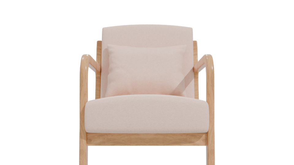Stylish Modern Accent Chair 3D - Professional 3D Model Render 11