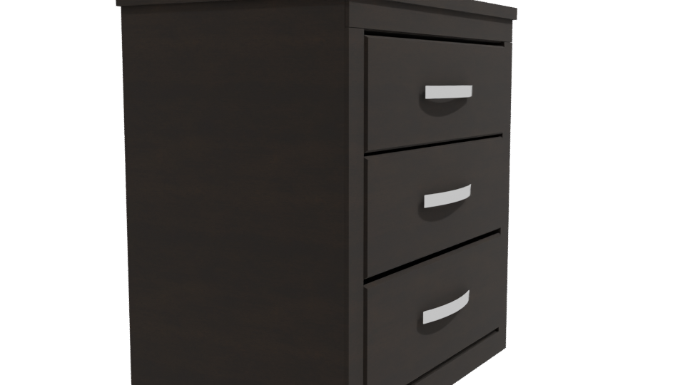 Buró Aria Chocolate 3D Model - Professional 3D Model Render 9