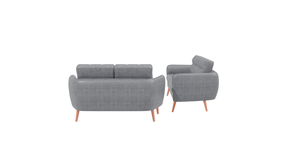 Stylish Modern Sofa Set 3D - Professional 3D Model Render 2