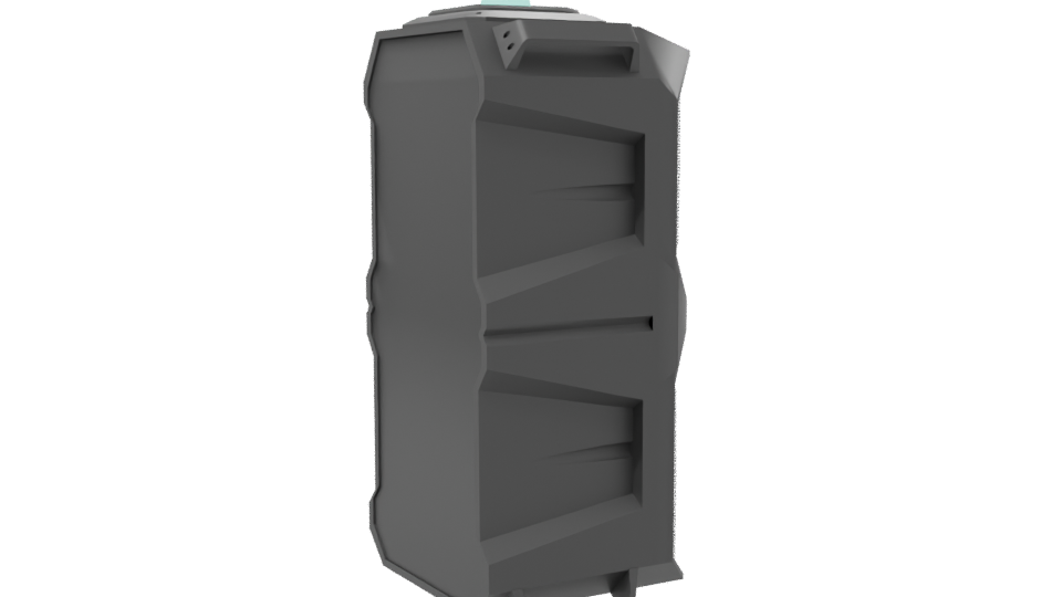 Dynamic RGB LED Speaker Tower 3D Model - Professional 3D Model Render 7