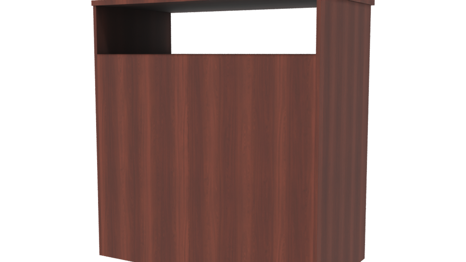 Contemporary Wooden Storage Cabinet 3D - Professional 3D Model Render 6