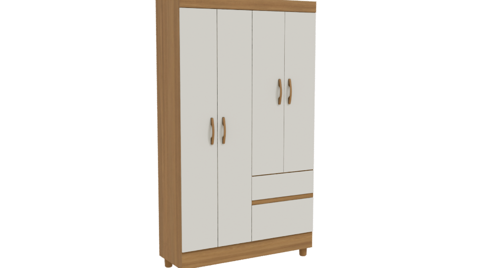 Stylish Modern Wardrobe 3D - Professional 3D Model Render 10