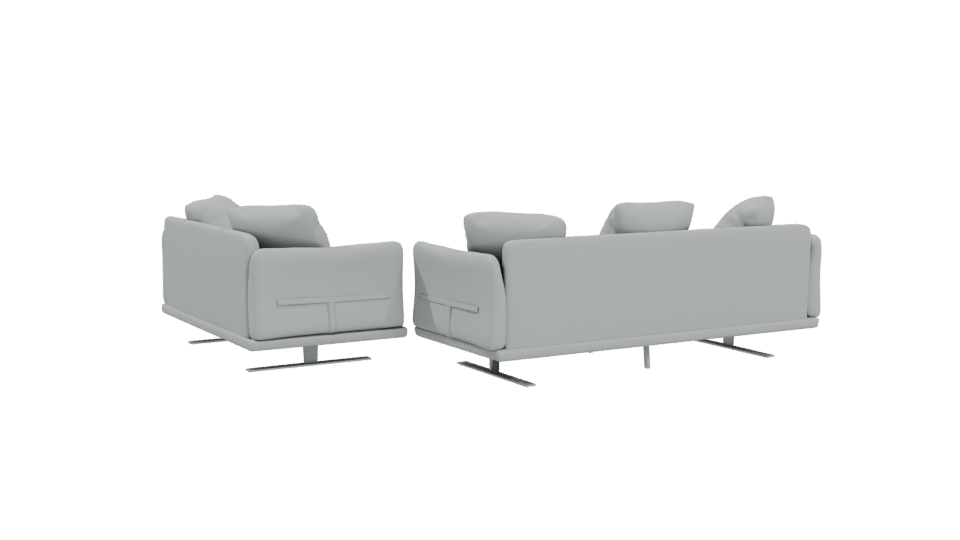 Contemporary Sectional Sofa Model - Professional 3D Model Render 4