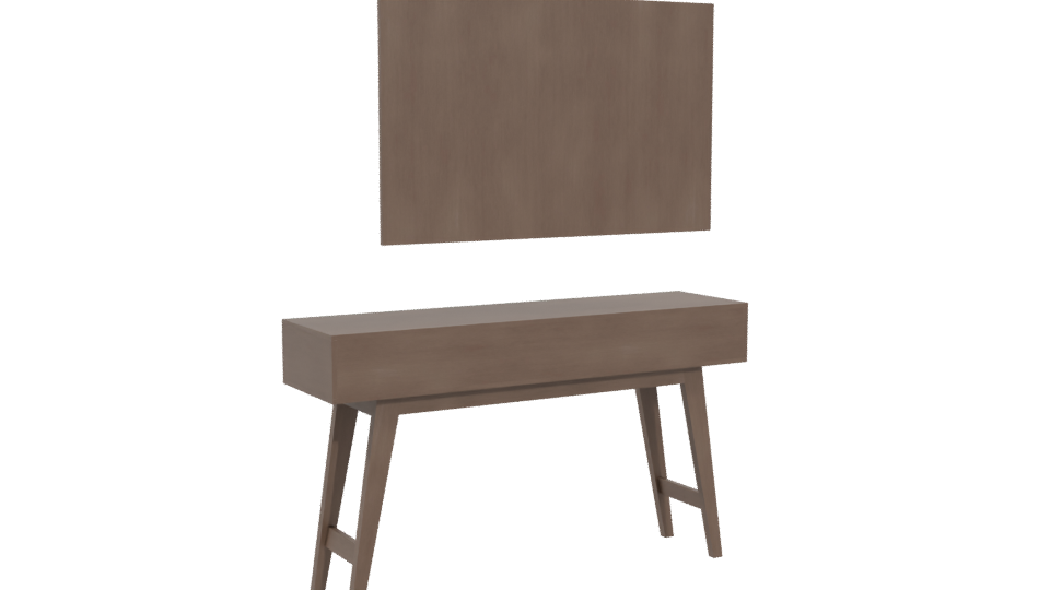 Minimalist Vanity Table Model 3D - Professional 3D Model Render 4