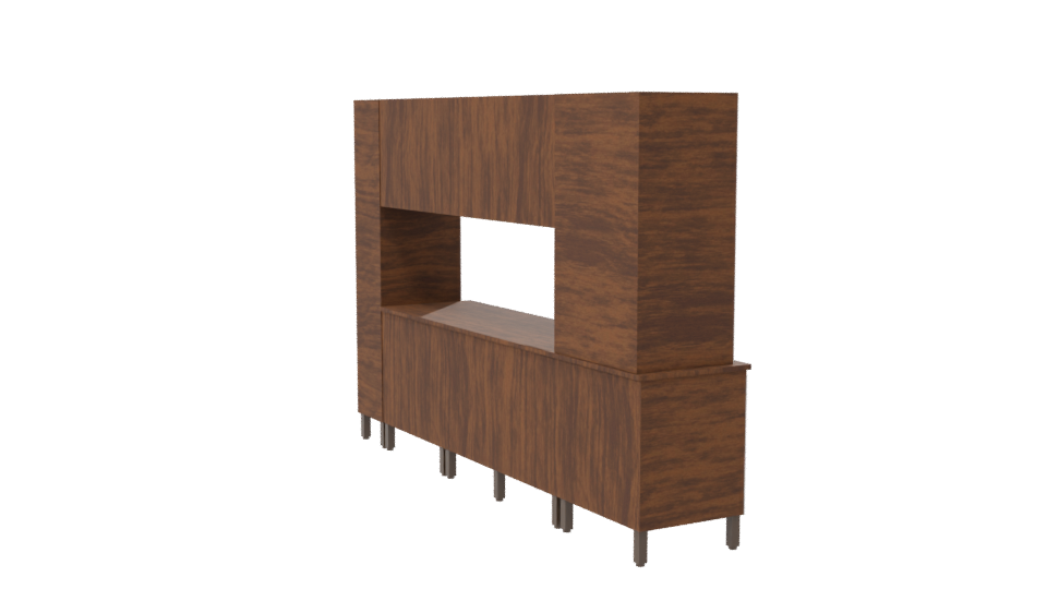 Stylish Kitchen Cabinet 3D Model - Professional 3D Model Render 7