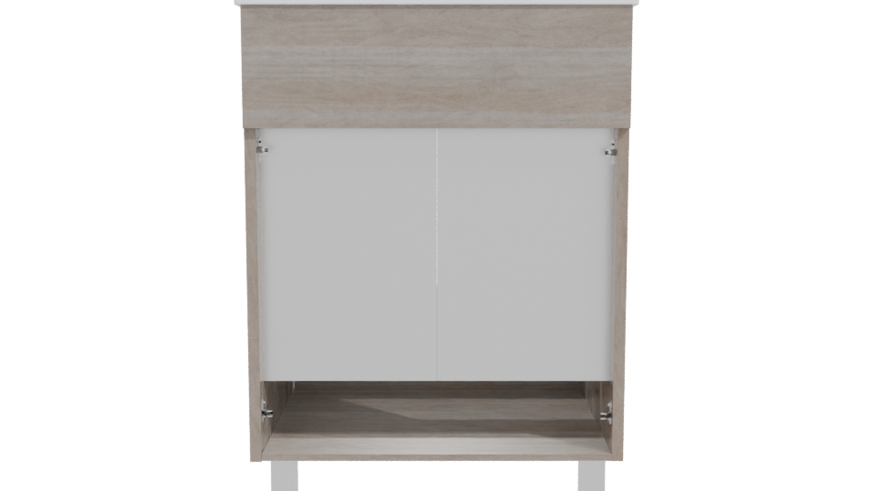 Contemporary Wooden Storage Cabinet 3D Model - Professional 3D Model Render 11