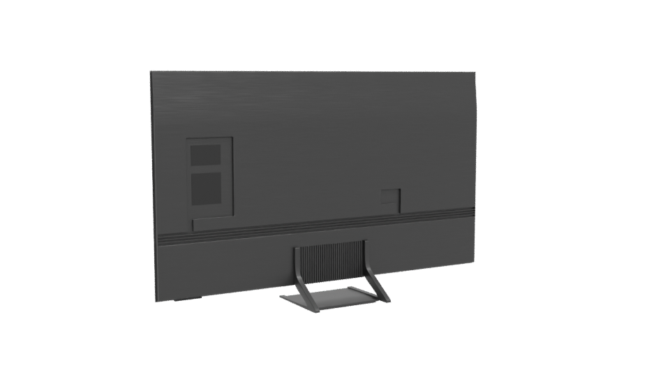 Curved Screen LED Monitor Model - Professional 3D Model Render 4