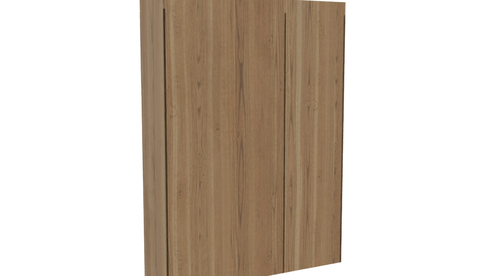Stylish Wooden Storage Cabinet 3D - Professional 3D Model Render 4
