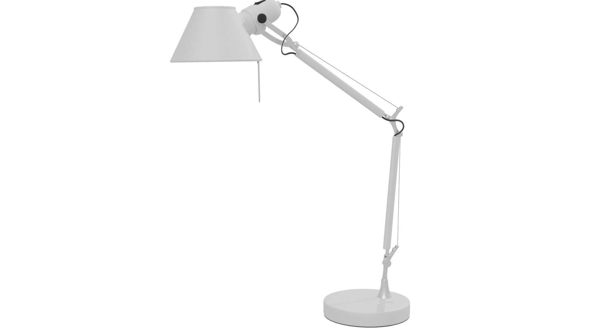 Stylish White Desk Lamp 3D - Professional 3D Model Render 13