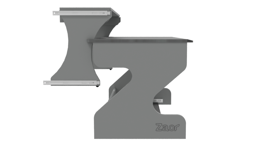 Stylish Modern Office Desk 3D Model - Professional 3D Model Render 8