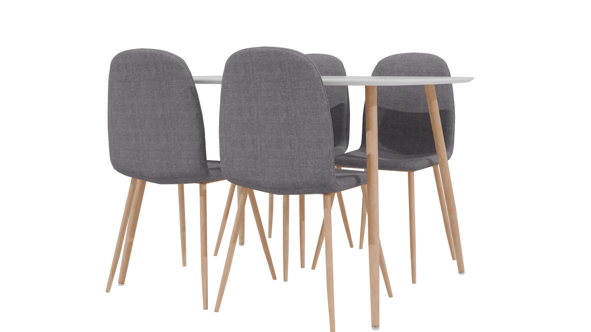 Modern Dining Table 3D Model - Professional 3D Model Render 3