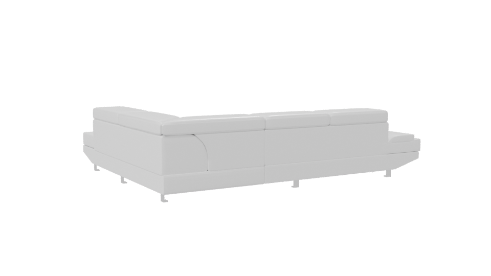 Contemporary L-Shaped Sofa 3D Model - Professional 3D Model Render 7