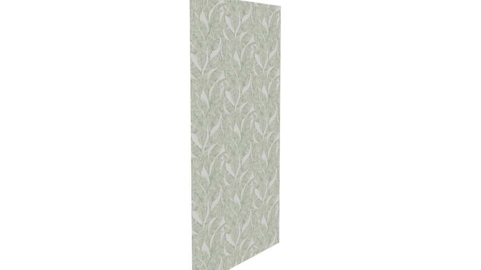 Elegant Botanical Pattern Wallpaper 3D Model - Professional 3D Model Render 9