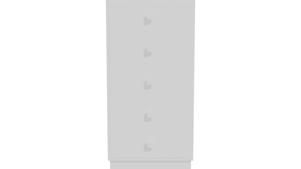 Minimalist Tall Storage Cabinet 3D - Professional 3D Model Render 11