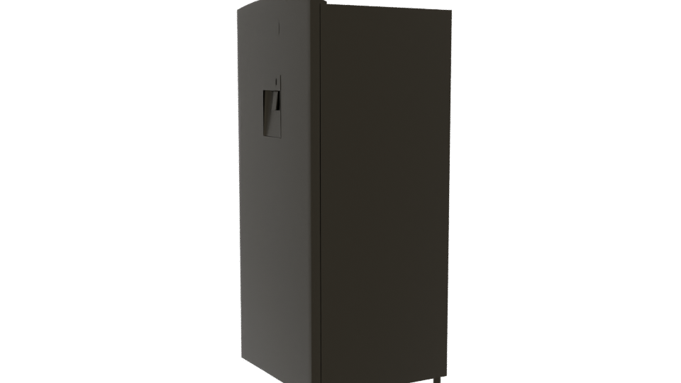 Sleek Black Refrigerator 3D Model - Professional 3D Model Render 13