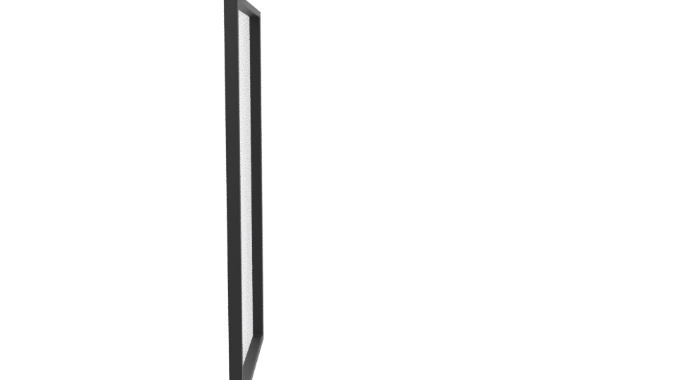 Sleek Modern Glass Display Panel 3D Model - Professional 3D Model Render 2