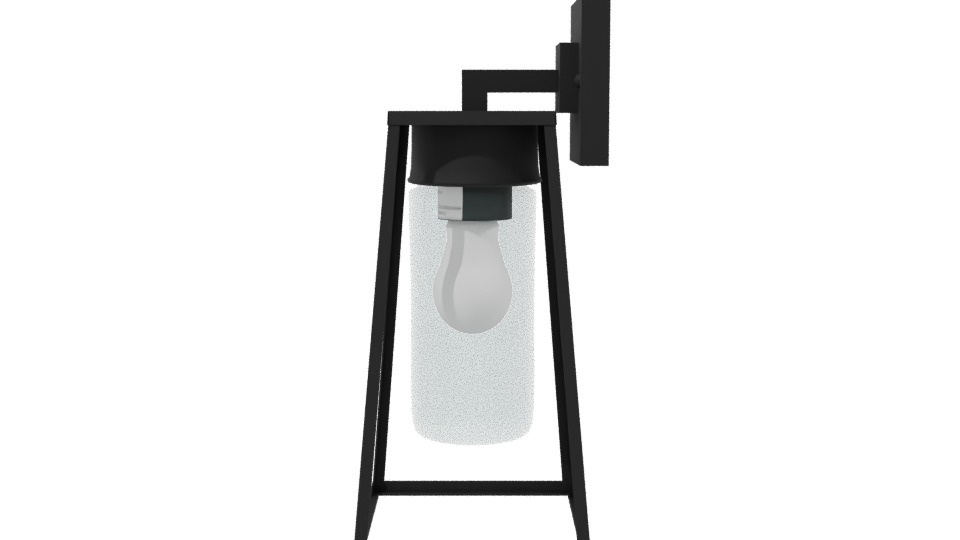 Industrial Glass Lantern Model - Professional 3D Model Render 2