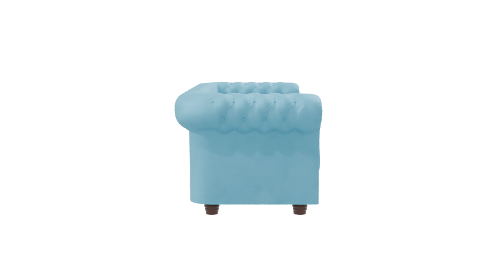 Elegant Blue Sofa 3D Model - Professional 3D Model Render 8
