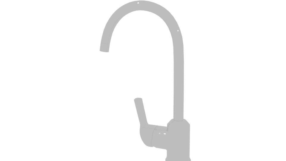 Stylish Kitchen Faucet 3D Model - Professional 3D Model Render 3