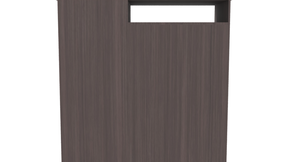 Modern Wooden Storage Cabinet 3D - Professional 3D Model Render 5