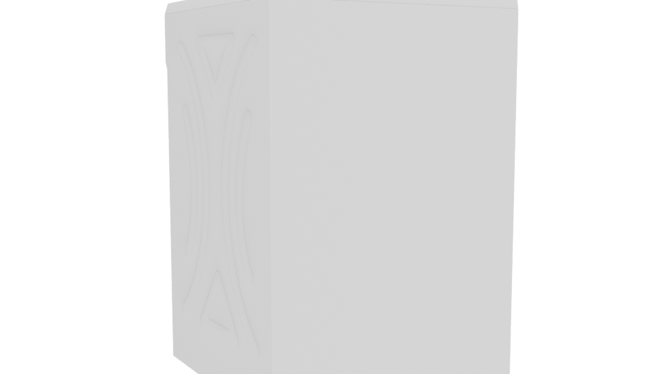 Front-Loading Washing Machine Model - Professional 3D Model Render 4