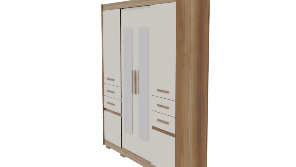 Modern Storage Cabinet 3D Model - Professional 3D Model Render 13