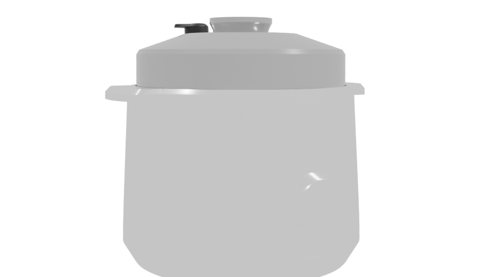 Compact Electric Pressure Cooker 3D - Professional 3D Model Render 10