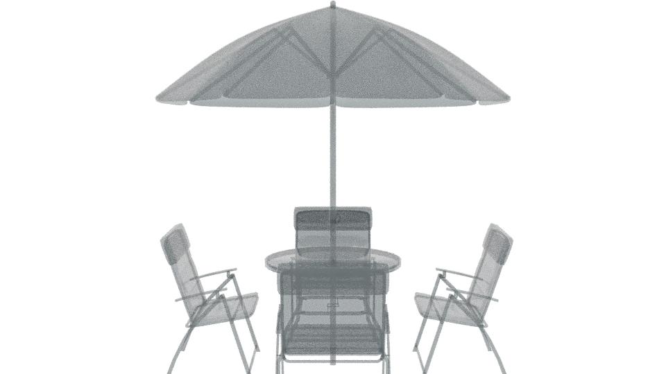 Country Dining Set 3D Model - Professional 3D Model Render 5