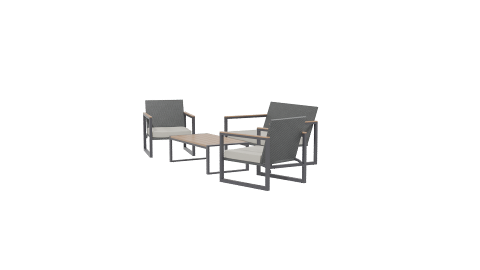 Stylish Outdoor Furniture Set - Professional 3D Model Render 13