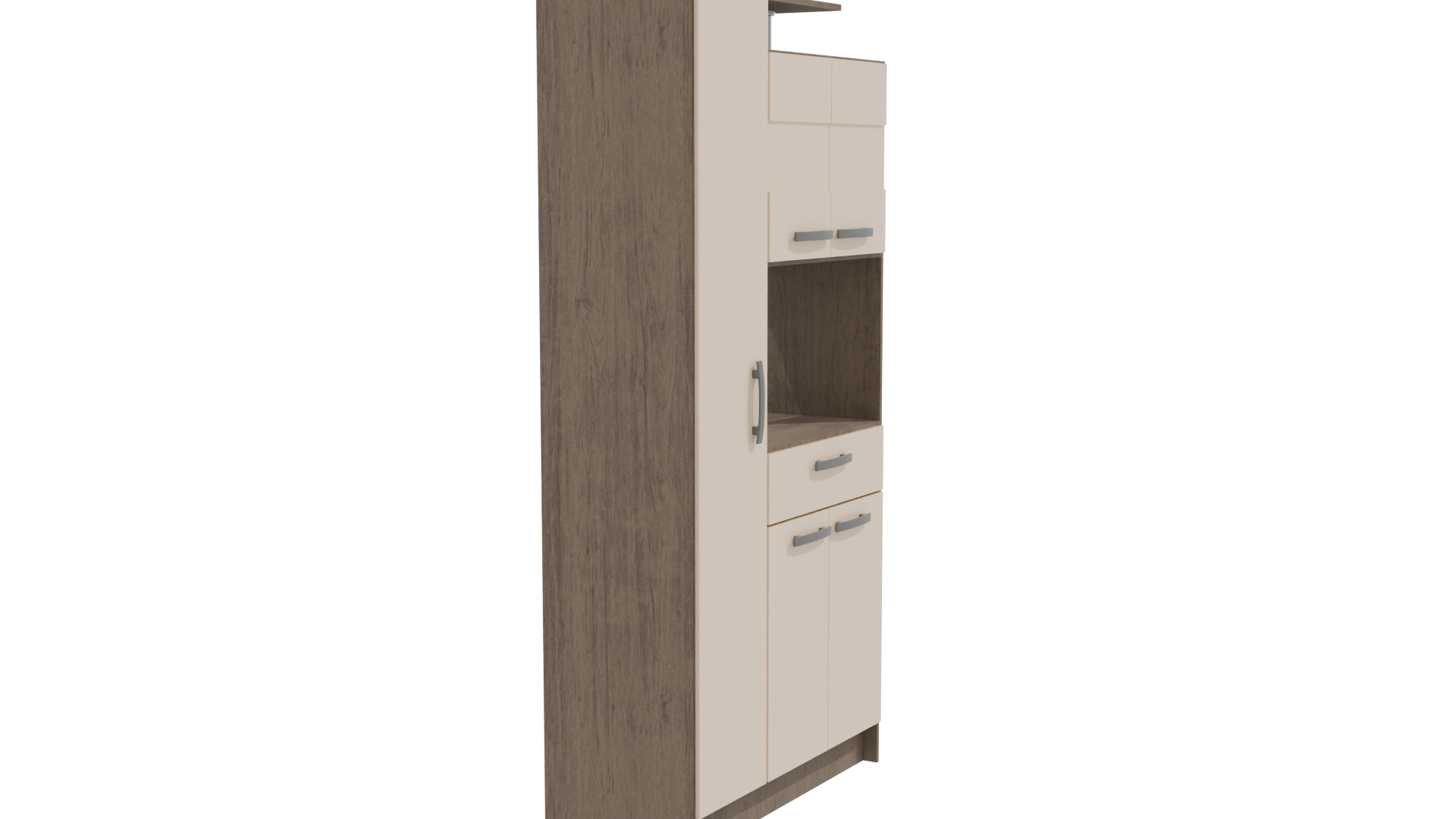 Modern Two-Door Kitchen Cabinet 3D - Professional 3D Model Render 9